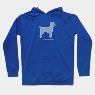 Standard Poodle - hand drawn detailed dog lovers design with text Hoodie